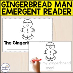 Gingerbread Man Emergent Reader | Gingerbread Man Activities