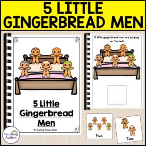 5 Little Gingerbread Men Adapted Book for Special Education