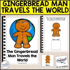 The Gingerbread Man Travels the World Adapted Book for Special Education