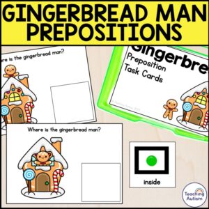 Gingerbread Man Task Box | Prepositions Where is the Gingerbread Man?