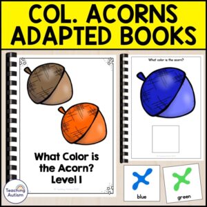 What Color is the Acorn Adapted Books for Special Education