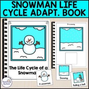 Life Cycle of a Snowman Adapted Book for Special Education