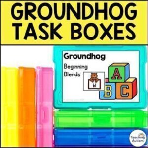 Groundhog Day Task Boxes for Special Education | Groundhog Day Activities Bundle