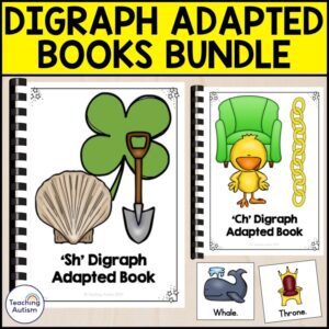 6 Digraph Adapted Books | Adapted Books for Special Education