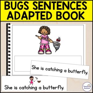 Bugs Sentence Matching Adapted Book for Special Education | Insect Activities
