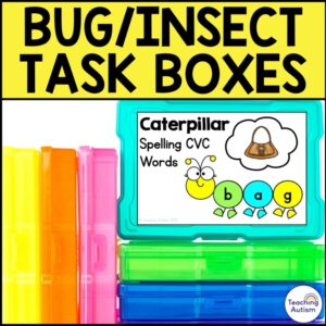 Bugs & Insects Task Boxes for Special Education | Autism Work Tasks
