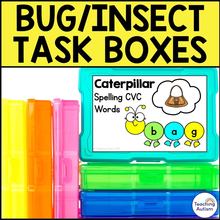 Bugs & Insects Task Boxes for Special Education | Autism Work Tasks