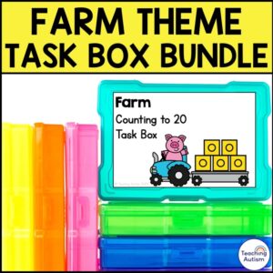 Farm Task Boxes for Special Education | Farm Activities Bundle