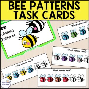 Bee Pattern Task Box | Pattern Activities for Bugs and Insects