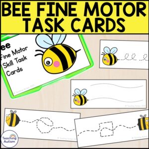 Bee Fine Motor Skill Cards | Bee Task Box Activities