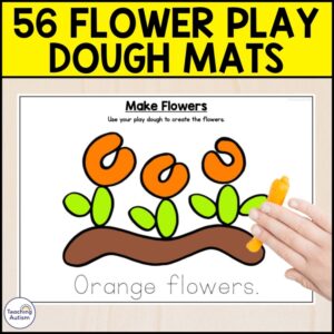 56 Flower Play Dough Mats | Gardening Activities