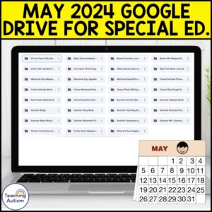 End of Year Activities for Special Education | May Ocean & Summer Google Drive