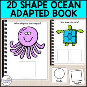 2D Shape Ocean Adapted Books | Adapted Books for Special Education