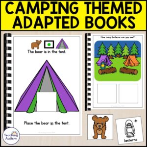 Camping Adapted Books Bundle for Special Education | Autism Visual Supports
