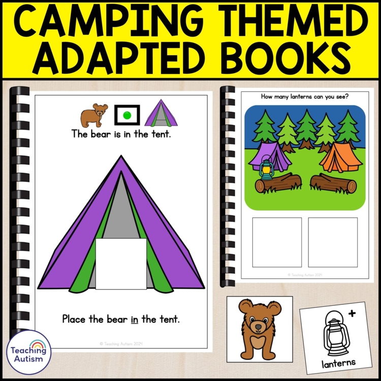 Camping Adapted Books Bundle for Special Education | Autism Visual Supports