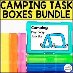 Camping Task Boxes for Special Education | Summer Camping Centers