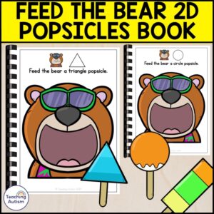 Feed the Bear 2D Popsicles Adapted Book | Summer Adapted Books for Special Ed
