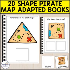 2D Shape Pirate Adapted Books | Math Adapted Books for Special Education