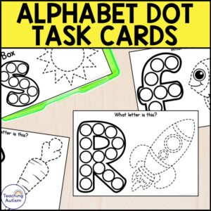 Alphabet Dabbing and Tracing Task Box | Fine Motor Task Box