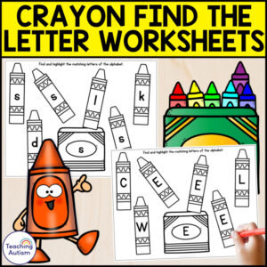 Back to School Alphabet Recognition Worksheets | Find the Letter Worksheets