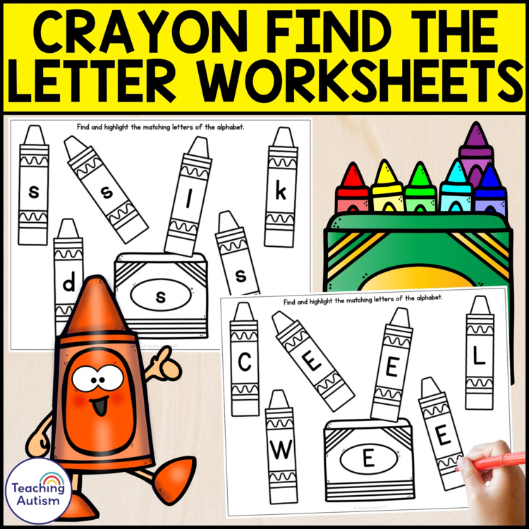 Back to School Alphabet Recognition Worksheets | Find the Letter Worksheets