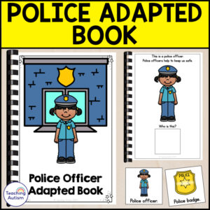 Police Adapted Book for Special Education | Community Helper Activities