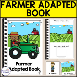 Farmer Adapted Book for Special Education | Community Helper Activities