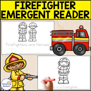 Firefighter Emergent Reader | Community Helper Activities