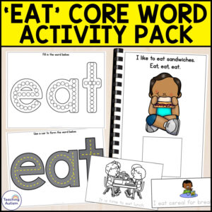Core Vocabulary Activities | Core Word Eat