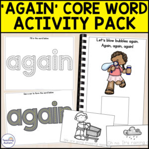 Core Vocabulary Activities | Core Word Again