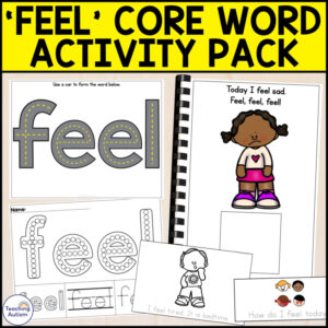 Core Vocabulary Activities | Core Word Feel