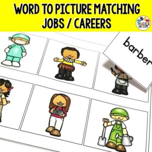 Jobs and Occupations Matching Word to Picture