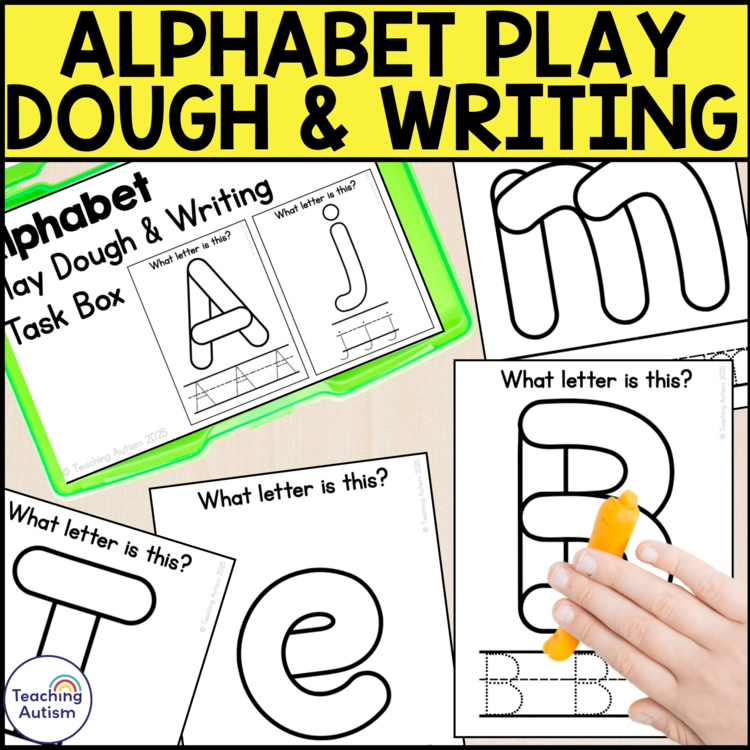 Alphabet Play Dough and Writing Task Cards | Alphabet Formation
