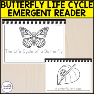 The Life Cycle of a Butterfly Emergent Reader | Life Cycle Activities
