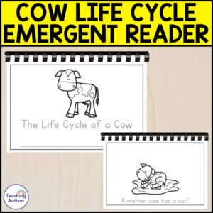 The Life Cycle of a Cow Emergent Reader | Life Cycle Activities