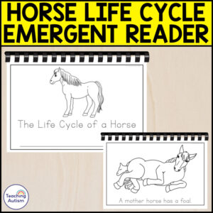 The Life Cycle of a Horse Emergent Reader | Life Cycle Activities