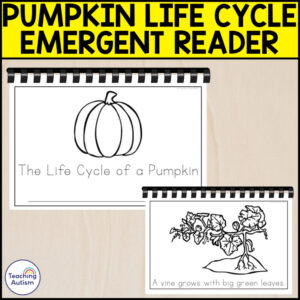The Life Cycle of a Pumpkin Emergent Reader | Life Cycle Activities
