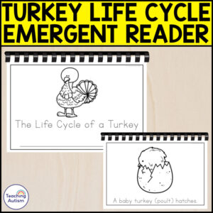 The Life Cycle of a Turkey Emergent Reader | Life Cycle Activities