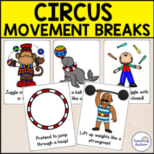 Circus Movement Breaks Cards | Circus Activities