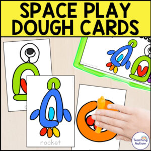 Space Play Dough Task Box | Fine Motor & Vocabulary Activity for Special Ed