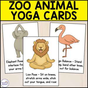 Zoo Animal Yoga Cards | 30 Calming Brain Breaks for Movement and Mindfulness