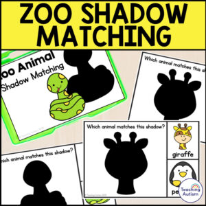 Zoo Shadow Matching Task Box | Special Education & Early Learners