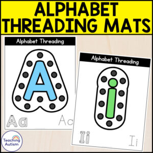 Alphabet Threading Worksheets | Fine Motor Letter Formation Activities