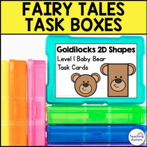 Fairy Tale Task Boxes for Special Education | Bundle of Task Boxes