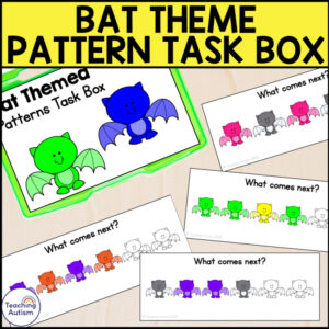 Bat Patterns Task Box | Bat Task Boxes for Special Education