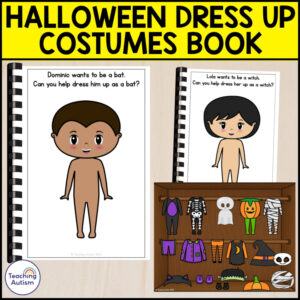 Dress the Kid Halloween Costume Adapted Book | Special Education
