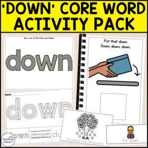 Core Vocabulary Activities | Core Word Down