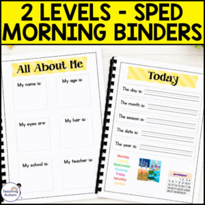 Autism Morning Binder | Independent Morning Work, Life Skills & Daily Routine