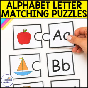 Alphabet Letter Recognition Puzzles | Beginning Sounds Alphabet Matching