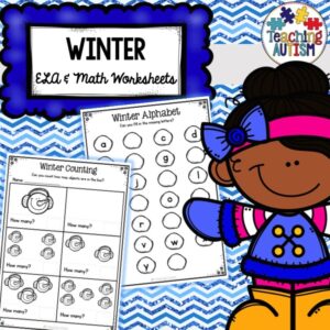 Winter Math and ELA Worksheets No Prep